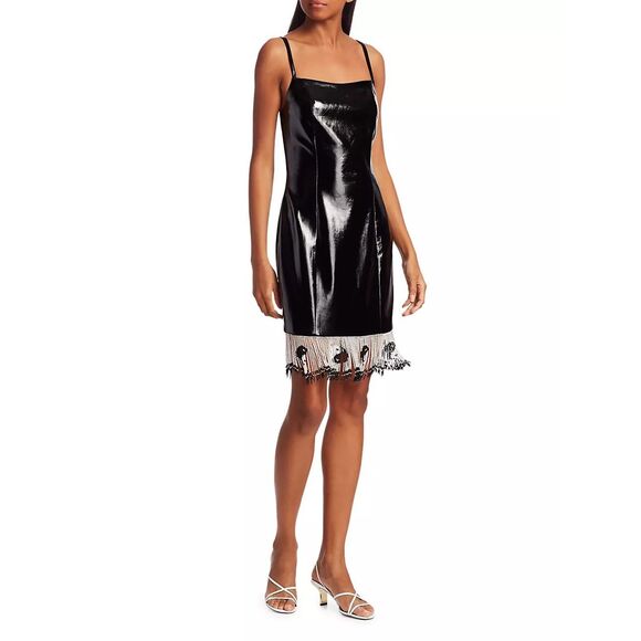 Staud Joan Beaded Hem Dress US 4 $285 - Picture 1 of 10